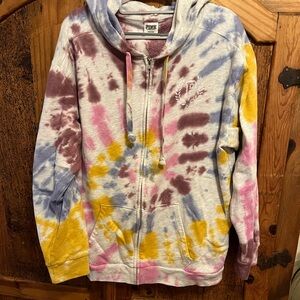 PINK Victoria's Secret Tie-Dye Hoodie - Multicolor